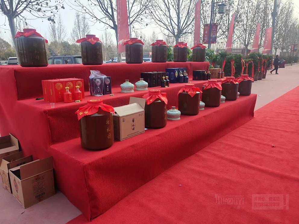 華熠合唱臺租賃參與新鄭醬禮坊開業現場