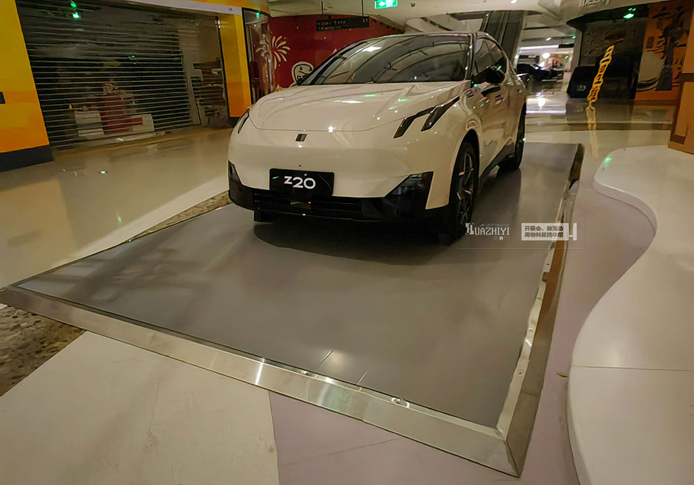 華熠地臺租賃鋪設萬象城領克新能源車展現場