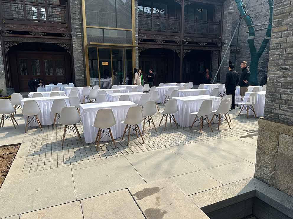 華熠桌椅租賃公司布置毫都新象三八婦女節活動